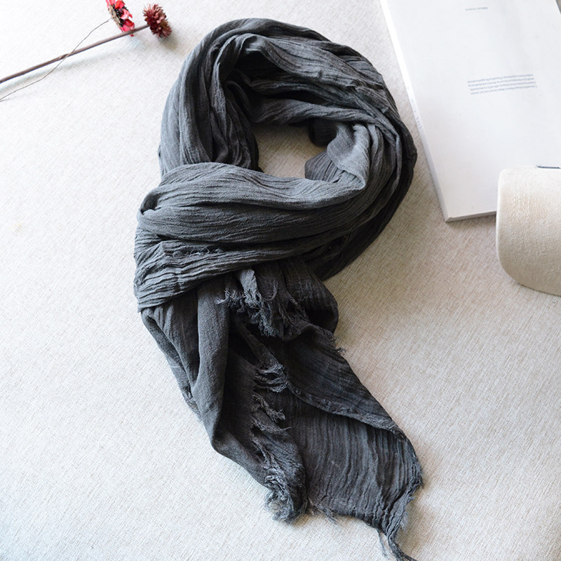 复古做旧秋冬日系围巾韩版男女