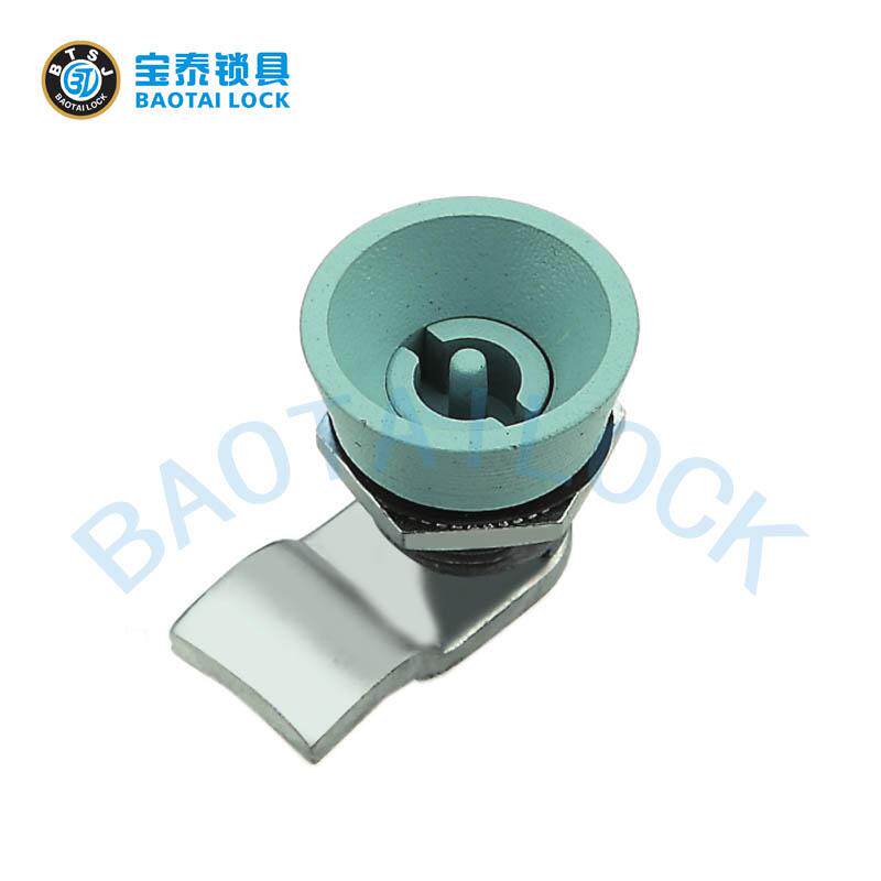 喇叭锁生久款ms705-k02锌合金照明配电箱锁转舌锁开关柜锁绿色锁