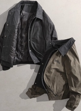 25冬新男装保暖日系90绒袄子MR翻领假两件外套9988雅痞休闲羽绒服