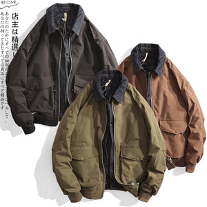 冬季新款男保暖御寒羽绒夹克5612翻领袄子外套MR假两件90绒羽绒服
