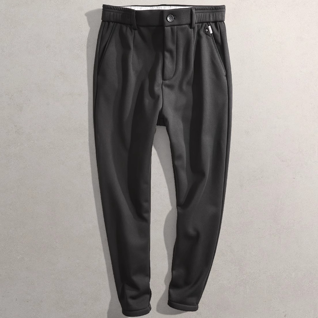 2025秋冬新款裤子CG男装韩版松紧长裤9156加绒底抓毛加厚休闲裤