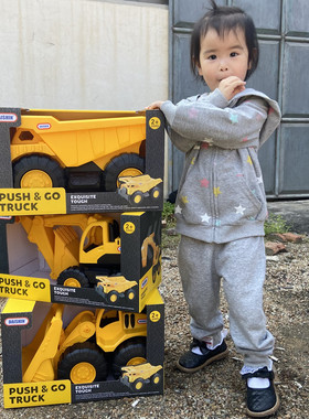 儿童大号沙滩挖掘工程翻斗车挖土车推土机可坐宝宝男孩玩具车3岁2