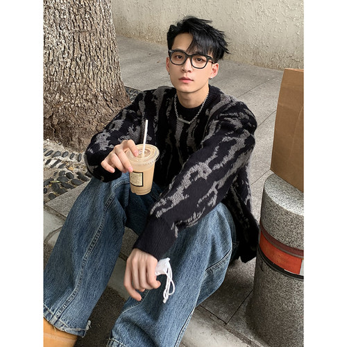 PLTH套头圆领加厚毛衣针织衫