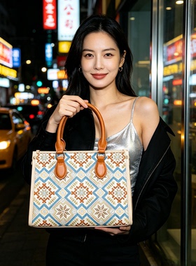 广西非遗壮锦手提包女小包琴谱包2026新款小众轻奢高级单肩斜挎包