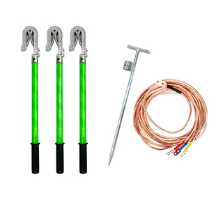 高压接地线10kv室外线路用双簧双舌式接地棒接地线夹子软铜线25i.