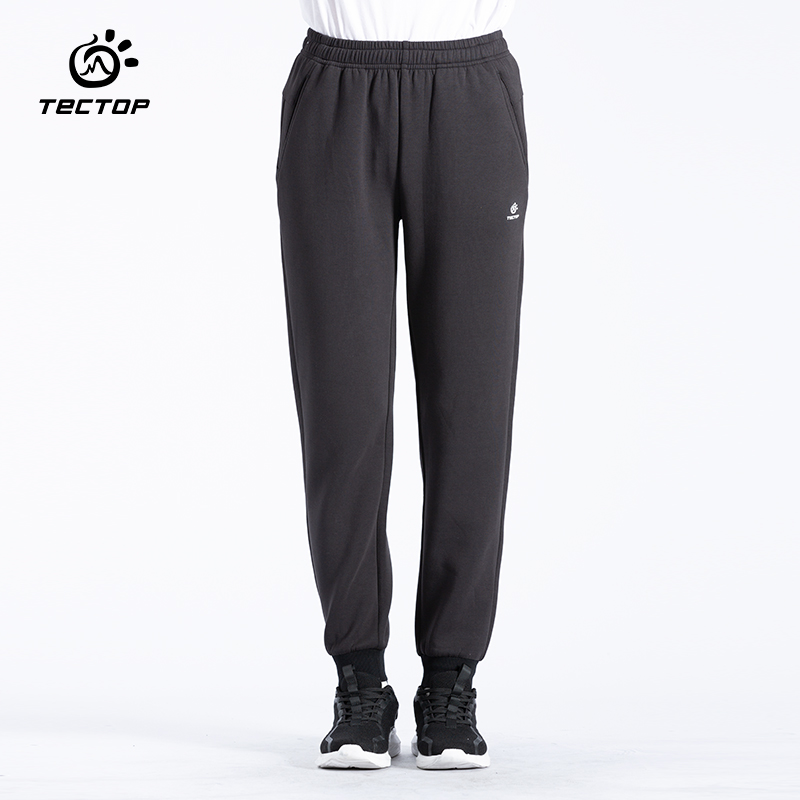tectop探拓秋冬季新款户外休闲裤女弹力保暖束脚防风运动裤卫裤女