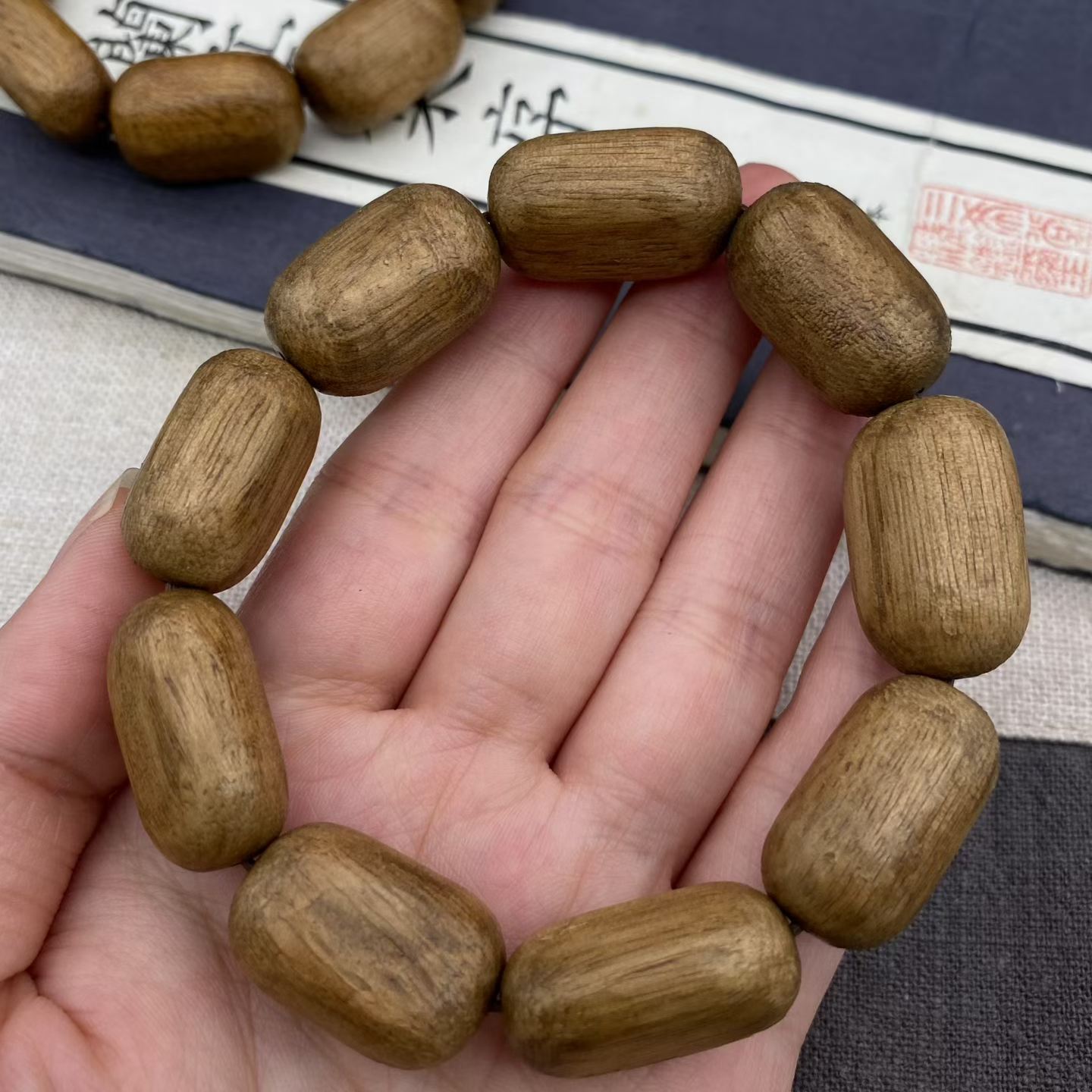 印尼高山沉香舍利子型手串单圈