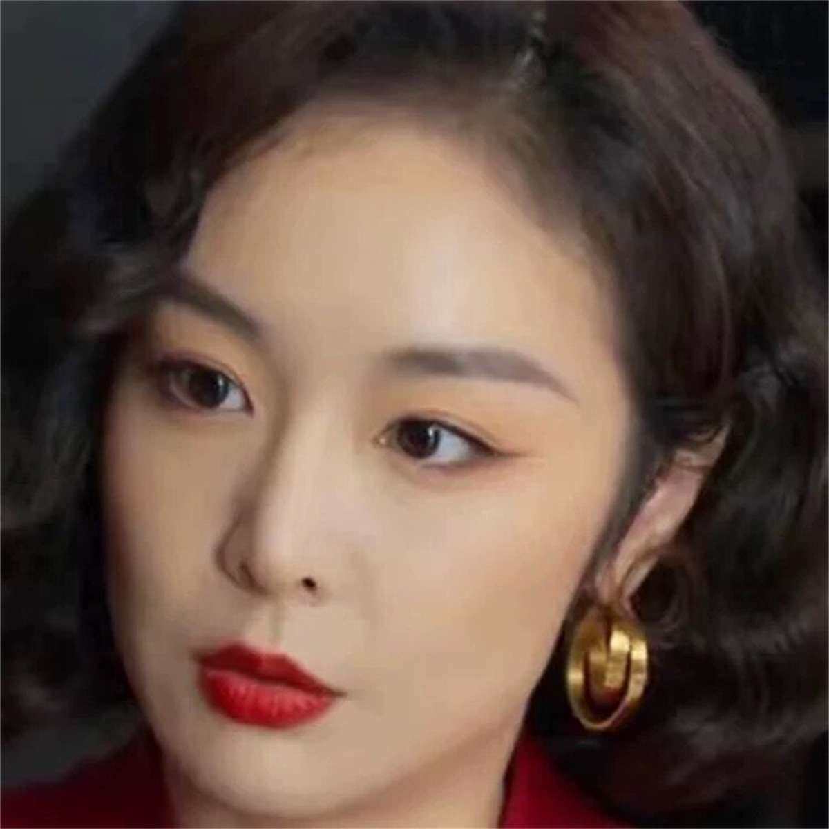 陈婷大嫂同款耳环狂飙交叉耳饰2024新款潮气质百搭女耳饰耳圈