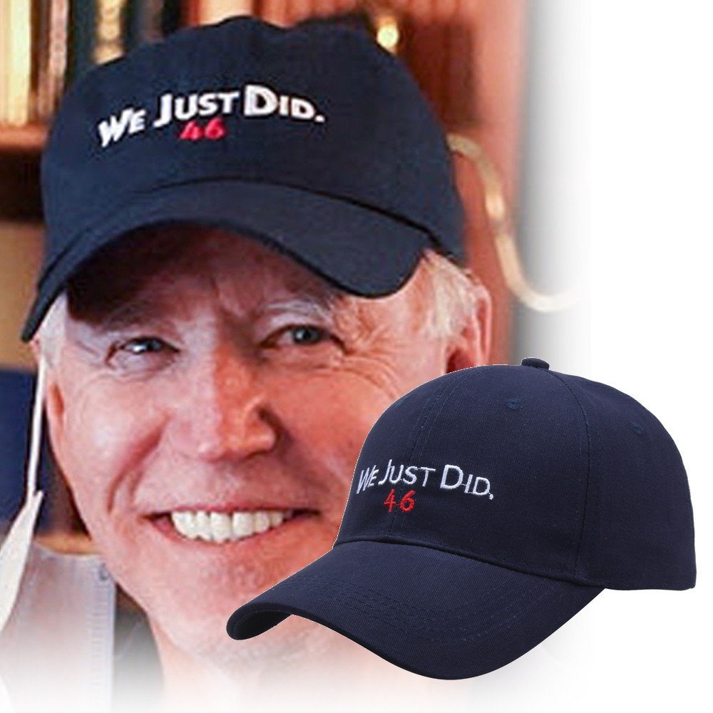 现货 joe美国总统拜登帽子刺绣棒球帽biden we just did 鸭舌帽子