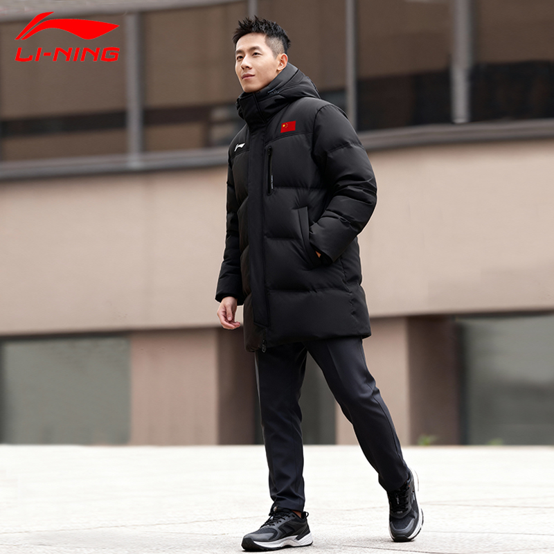 李宁中长款国标运动羽绒服