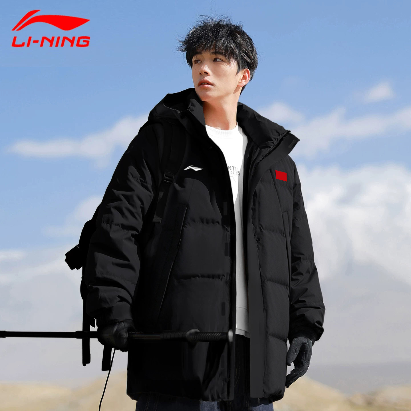 青少年学生男生中长款羽绒服