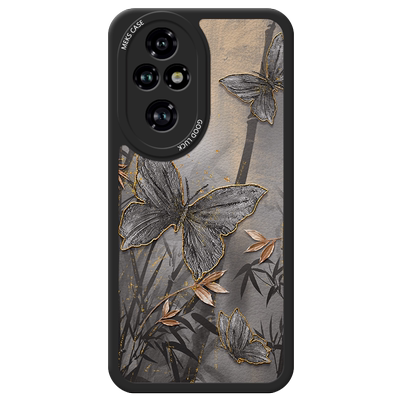 荣耀200新中式蝴蝶小羊皮手机壳