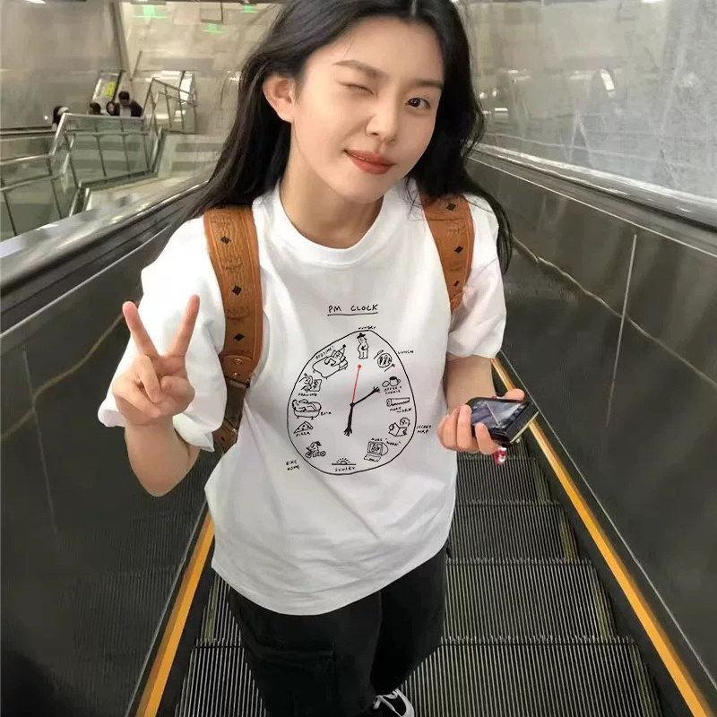 808sshop 260克重磅纯棉！我的一天字母百搭学生设计情侣短袖T恤