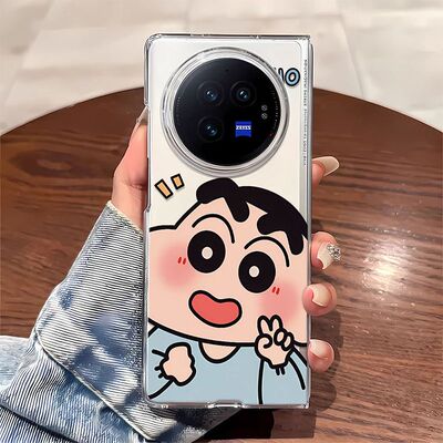 开心小新适用vivoXFold3Pro手机壳折叠XFold2全包Fold5硬壳XFlip