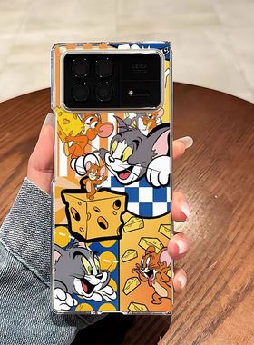 奶酪猫和老鼠适用小米mixfold3手机壳mixfold4保护套折叠屏mixfol