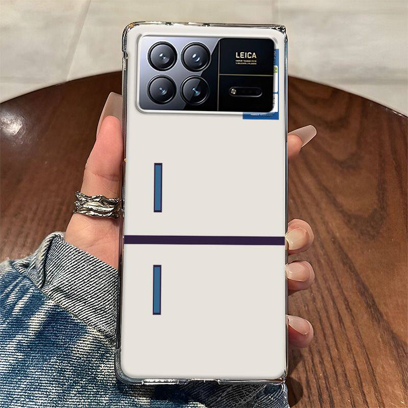 适用于小米MIXFold4手机壳创意Fold3/2时尚mixFold透明折叠保护套