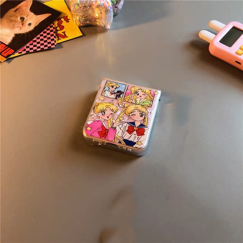 粉白衣美适用华为pocket2手机壳mixflip/vflip折叠n3flip/z6贝壳xflip