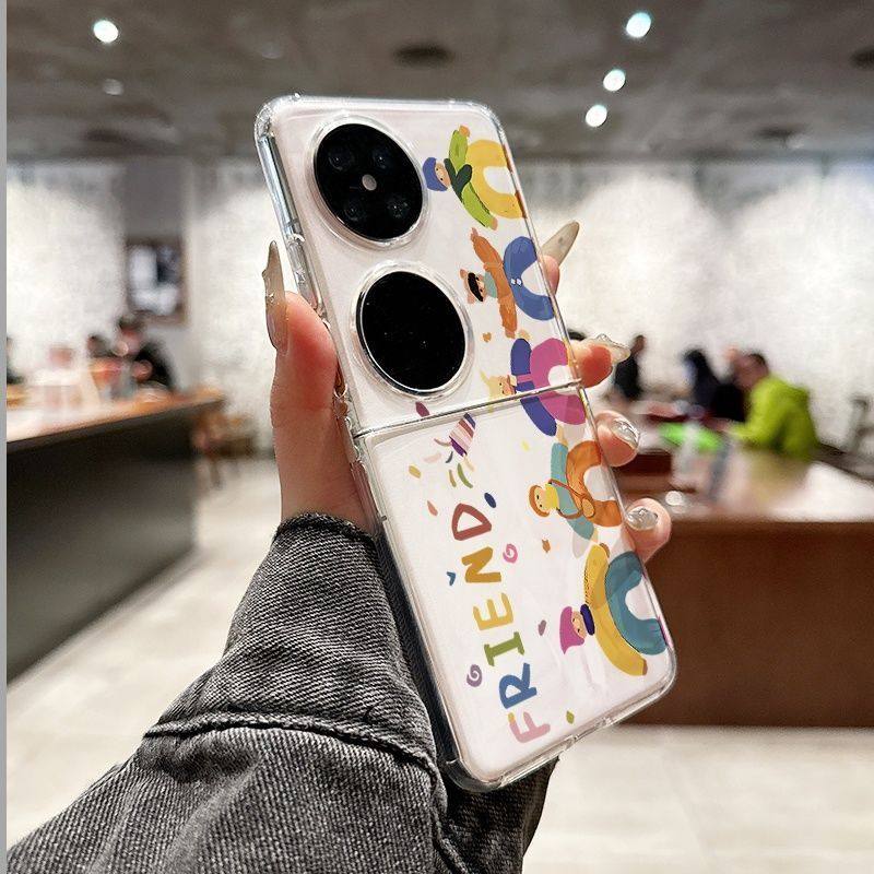 软壳适用华为pocket2手机壳新款p50pocket折叠屏pockets透明欢乐,3C数码配件,手机保护套/壳,淘宝优惠券,粉丝福利购,淘宝优惠卷