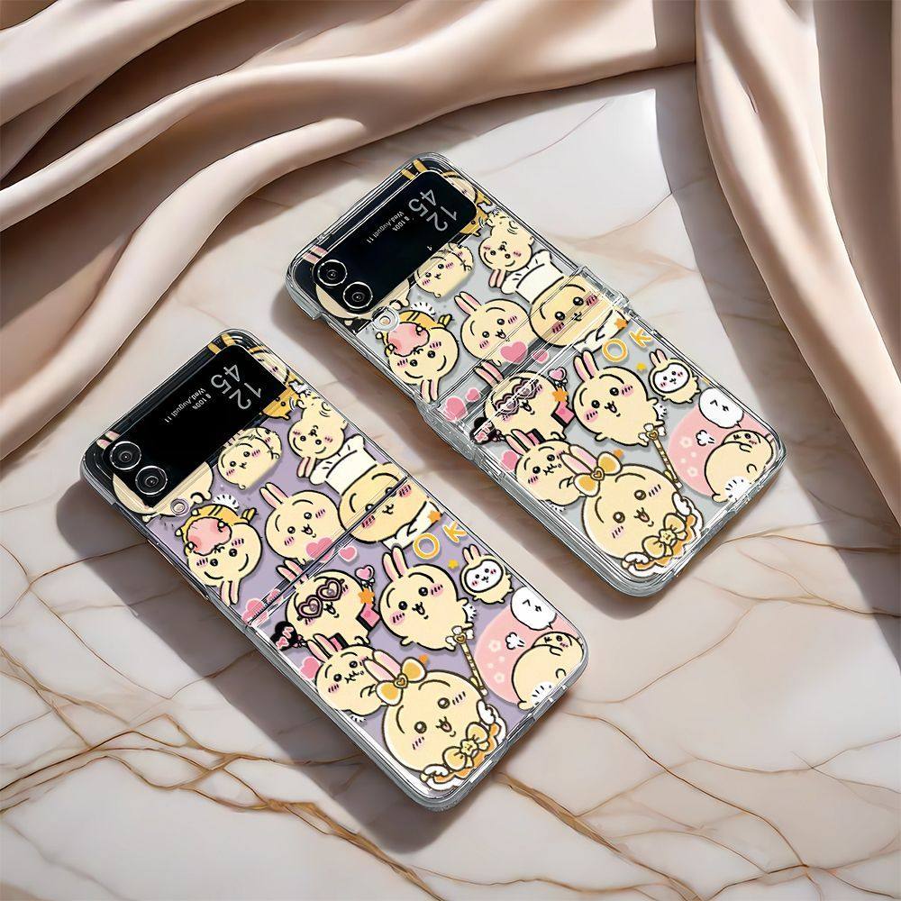 可爱乌萨奇适用三星ZFLIP3/4/5/6折叠屏壳POCKET2手机套p50pocket