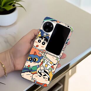 超人小新适用oppo n2flip手机壳超薄折叠findn3flip硬壳透明 find