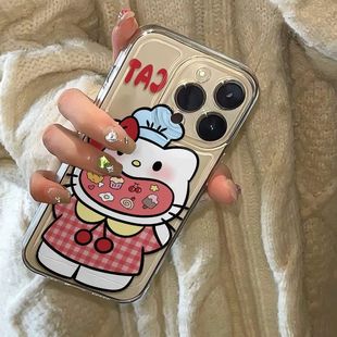 S23 A54软壳S9 S22 S20手机壳A55 S10 S21 三星S25贪吃KT猫S24