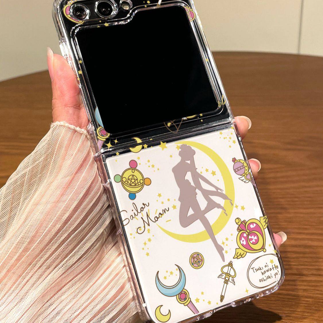 适用三星zflip6手机壳折叠屏美少女战士w24flip高颜值轻奢ins风潮