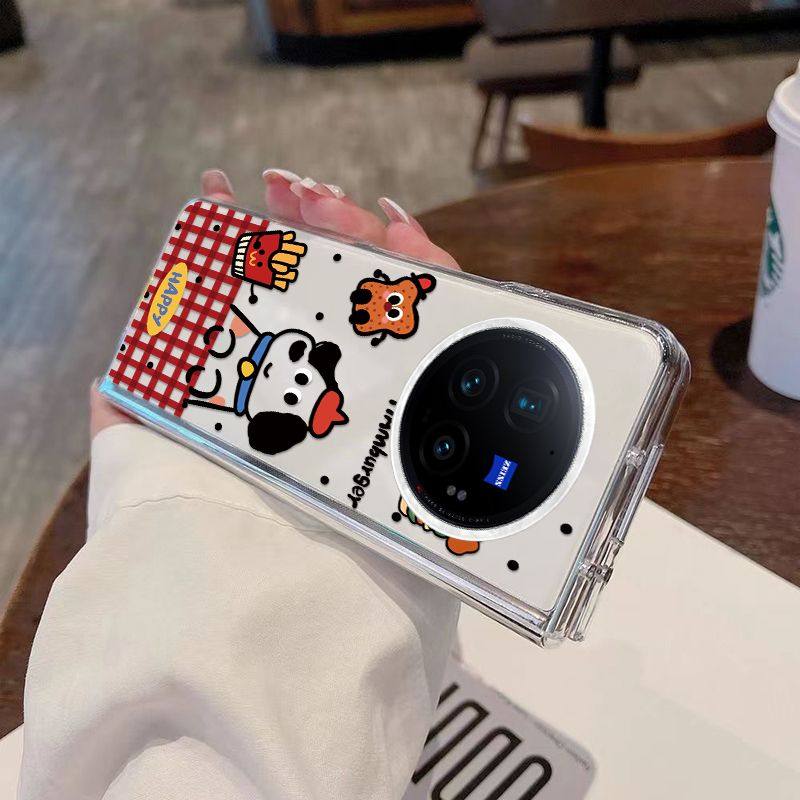 汉堡小狗vivoXfold5手机壳xfold3pro折叠xfold2小众新款防摔硬壳