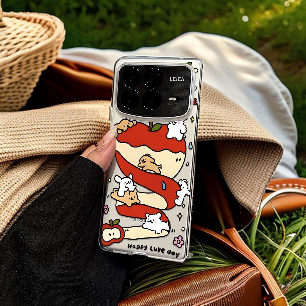 适用小米Mix fold4手机壳MixFold3/2折叠防摔MixFold奔跑线条小狗