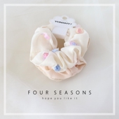 超仙清新大肠发圈组合甜美蕾丝花朵玫瑰发绳森系发饰少女心头饰品