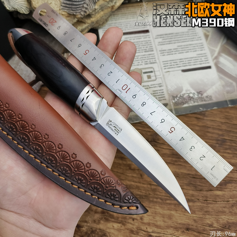 M390钢小直刀便携露营切肉水果刀