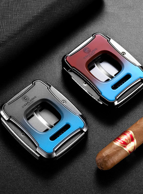 CIGARLOONG茄龙多功能雪茄刀不锈钢刀刃雪茄剪锋利礼盒CLE-23GS1