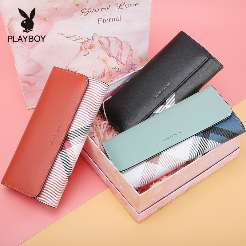 花花公子钱包女长款女士简约手拿包真皮百搭钱夹2020新款时尚正品