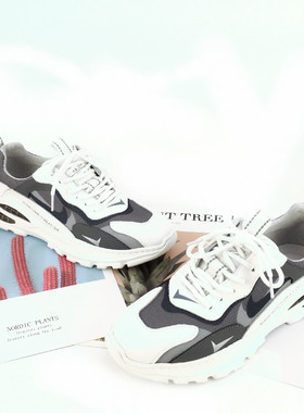 冰洁男鞋2021春夏新款真皮圆头平底休闲系带运动鞋INS老爹鞋21888