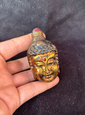 古玩收藏工艺品摆件一念之间鼻烟壶老古董老物件明清旧货烟具迷你