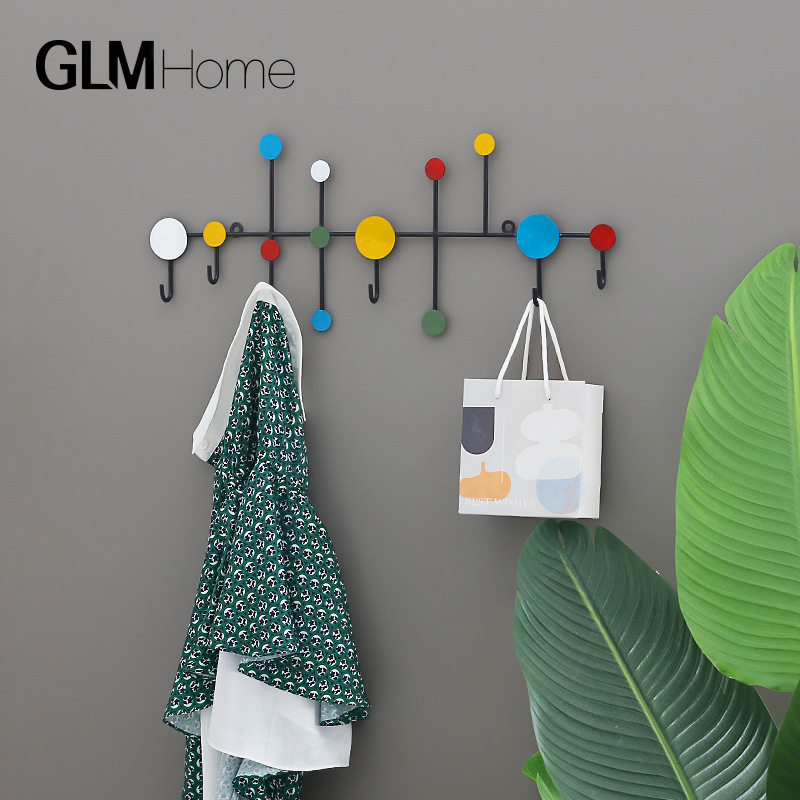 北欧铁艺挂勾工艺品办公室宿舍墙面壁挂装饰品摆件个性装扮挂件钩