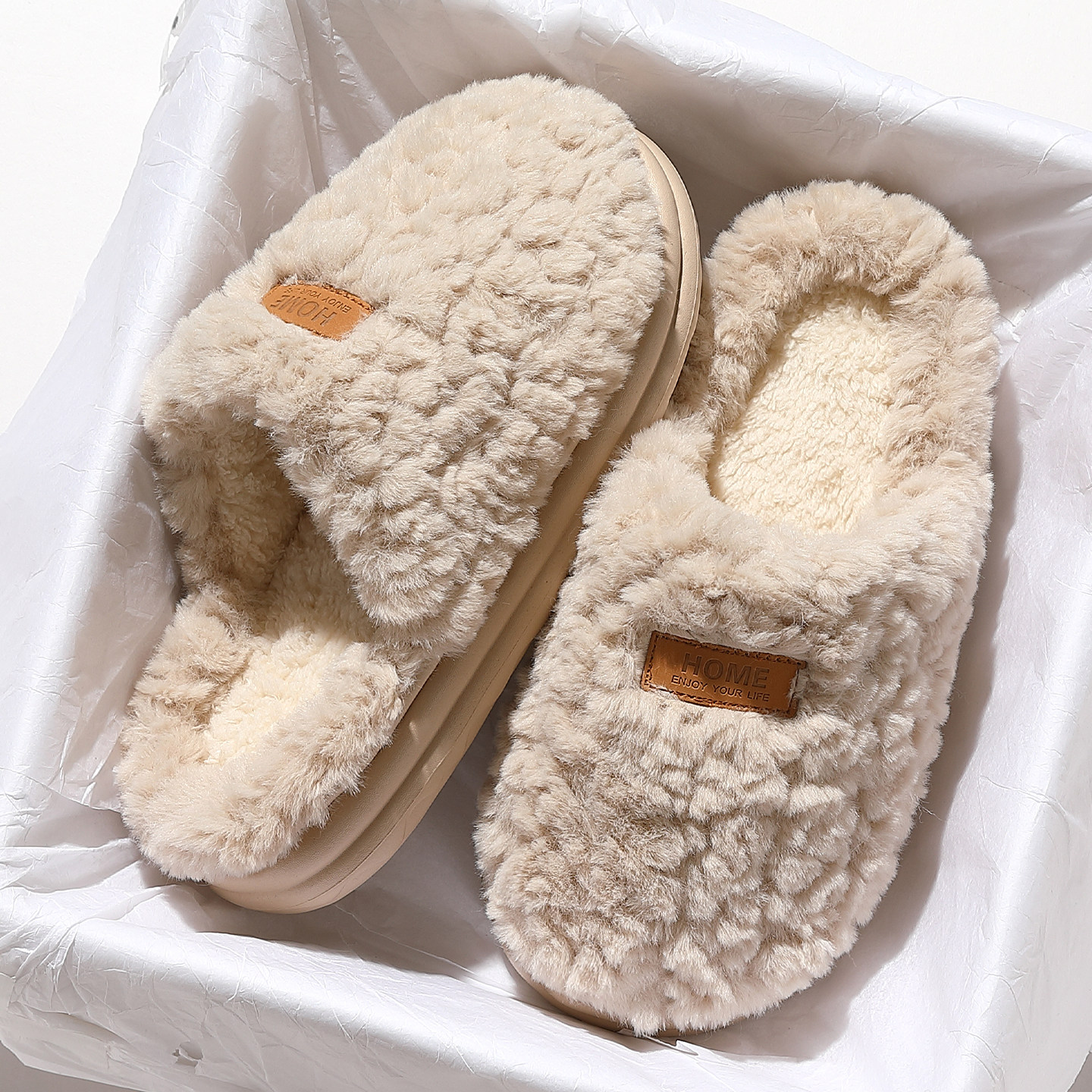 朵朵绒棉拖鞋女款2025新款冬季