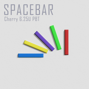 无铭诚品 原厂Cherry彩色6.25空格键机械键盘空格键帽PBT适配