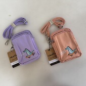 包邮 斜挎包 慧慧家 刺绣小恐龙 小包 外贸原单 2色手机包 女包