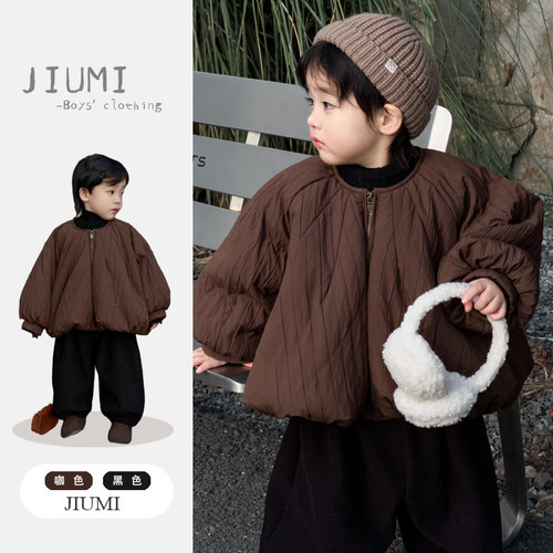 JIUMI森系韩版儿童宽松加厚棉服
