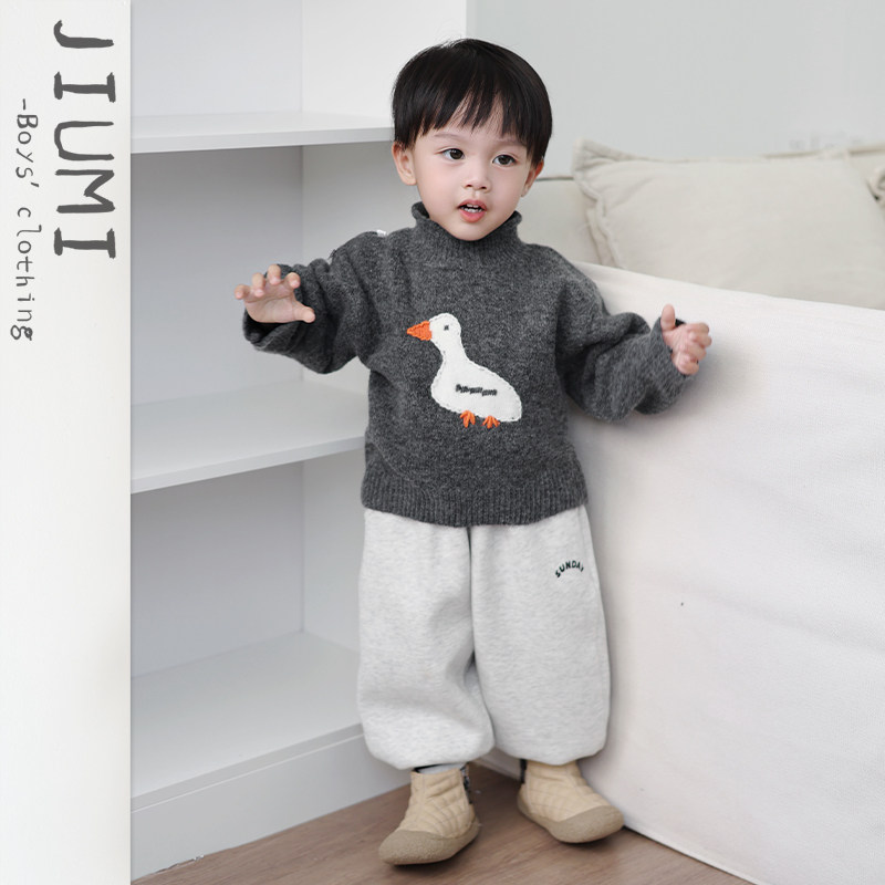 男童秋冬韩版卡通毛衣儿童休闲百搭针织衫宝宝洋气保暖打底衫上衣,童装/婴儿装/亲子装,毛衣/针织衫,淘宝优惠券,粉丝福利购,淘宝优惠卷