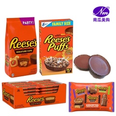 美国代购Reese's锐滋花生酱巧克力棒糖果豆万圣节瑞斯Reeses进口