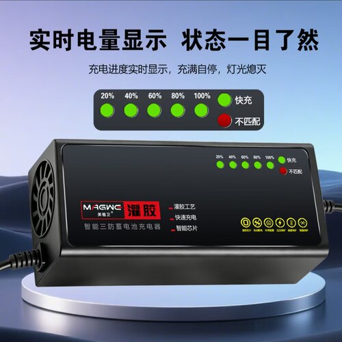 防水灌胶铅酸电动车充电器