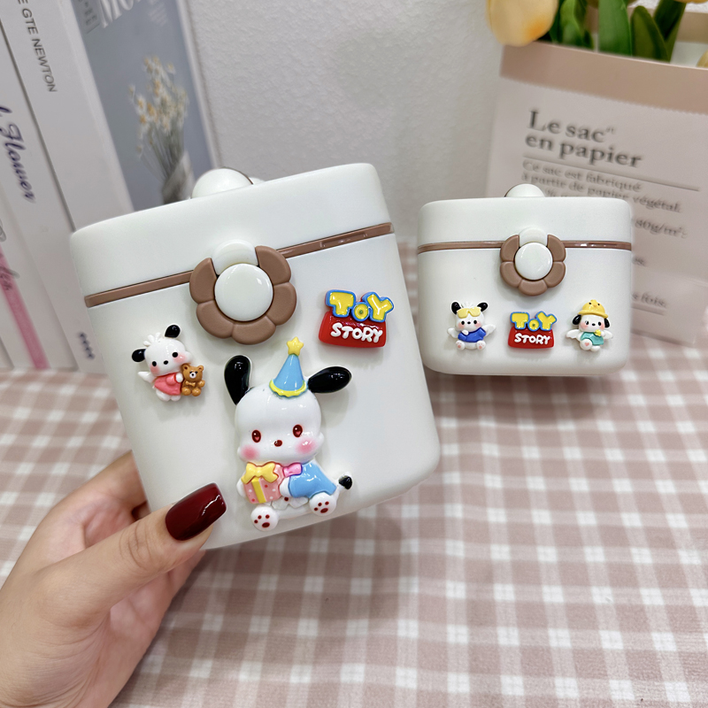 婴儿奶粉盒便携式外出分装可爱卡通宝宝米糊米粉储存盒密封罐防潮