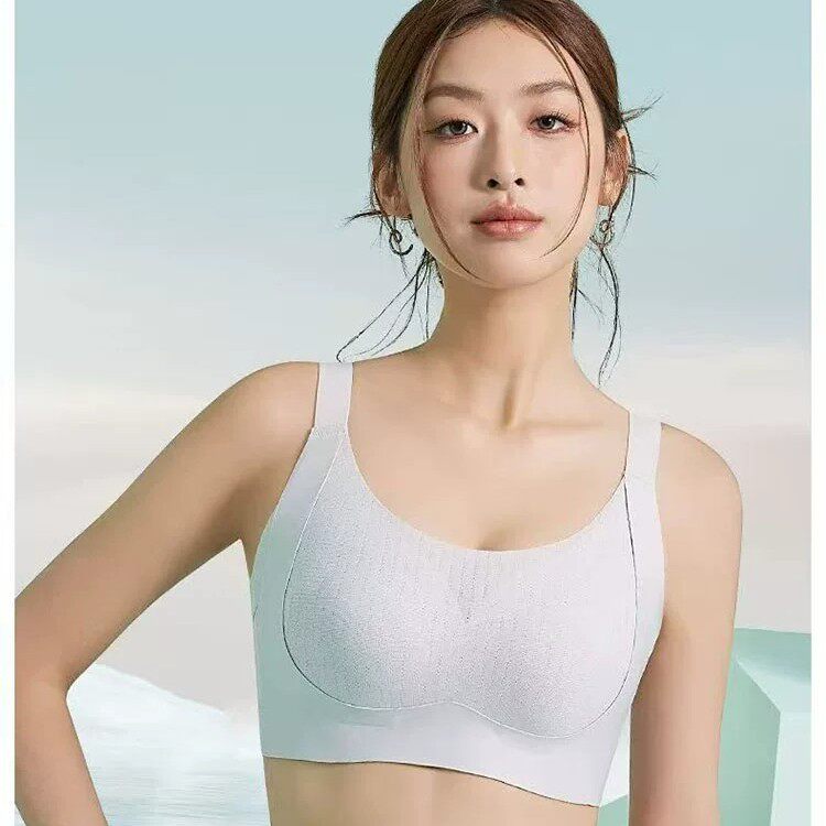 代理氧罩6805夏季隐形无痕宽带背扣聚拢文胸无钢托大胸显小女内衣