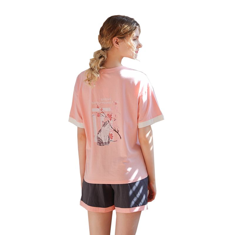 [断码短袖棉款可选]夏季薄款睡衣女士舒适透气家居服多款可爱宽松