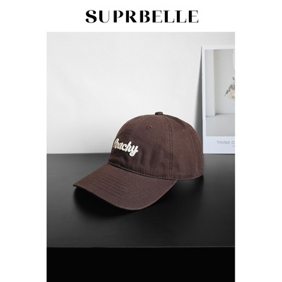 韩国peachy字母软顶棒球帽