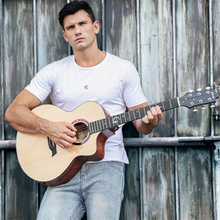 伊瑞斯星月系 41寸 单板 电箱木吉他初学