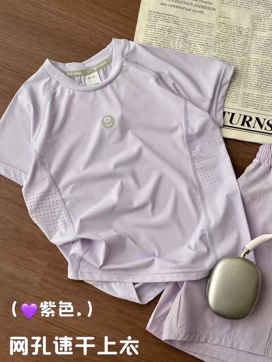 夏中大童速干运动短袖T恤儿童速干T恤夏季中大童速干衣运动款D