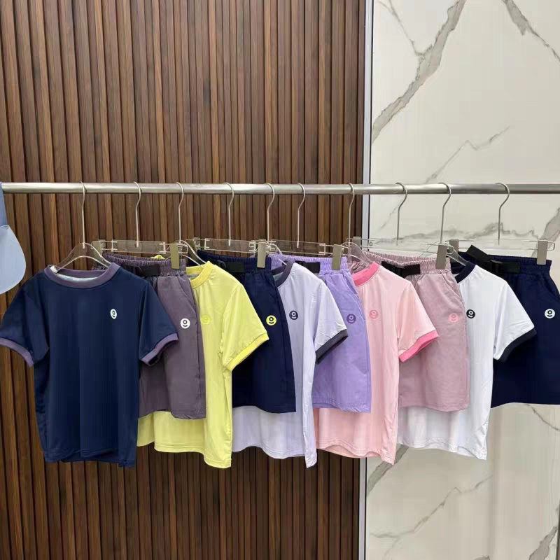 中大儿童26夏季新款速干吸湿短袖T恤男女童休闲运动套装速干T恤D