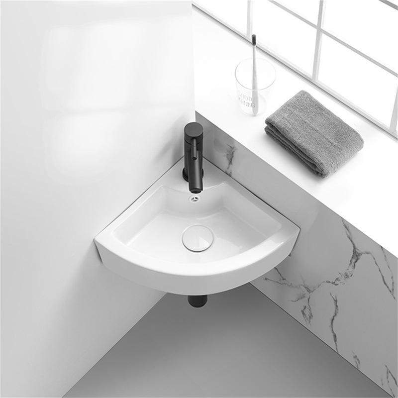 奥托维夫陶瓷单孔三角洗手盆